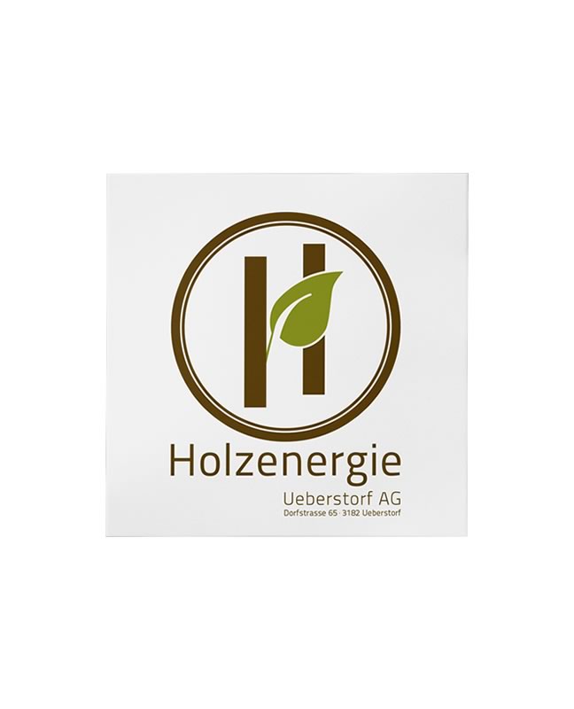 Holzenergie Ueberstorf AG Logodesign, Branding